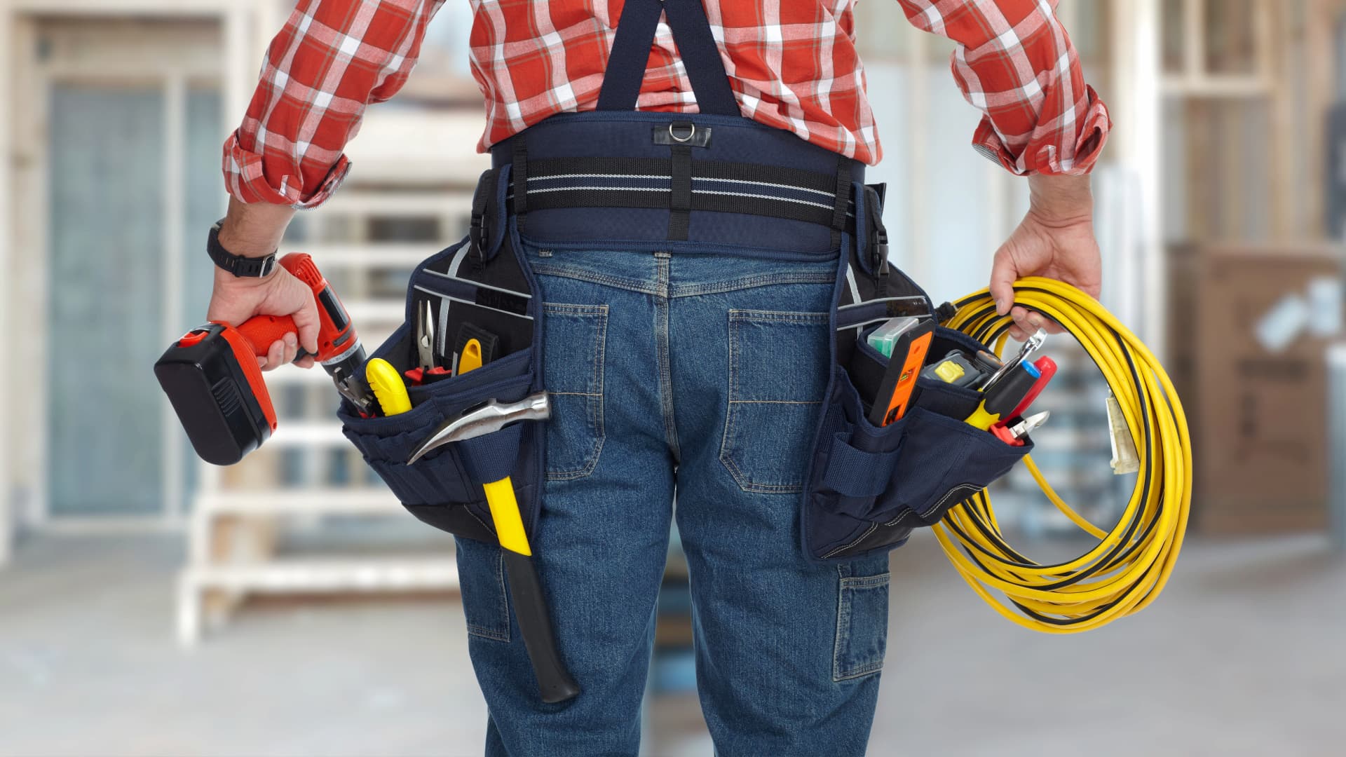 Experienced electricians at BD Moreau Electric in action